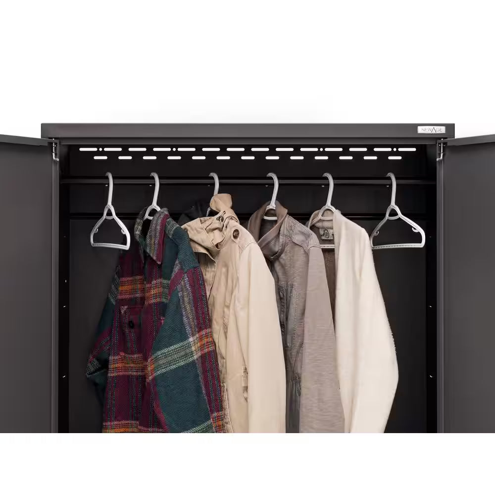 Bold Series 12-Piece 24-Gauge Stainless Steel Garage Storage System in Gray (186 In. W X 77 In. H X 18 In. D)