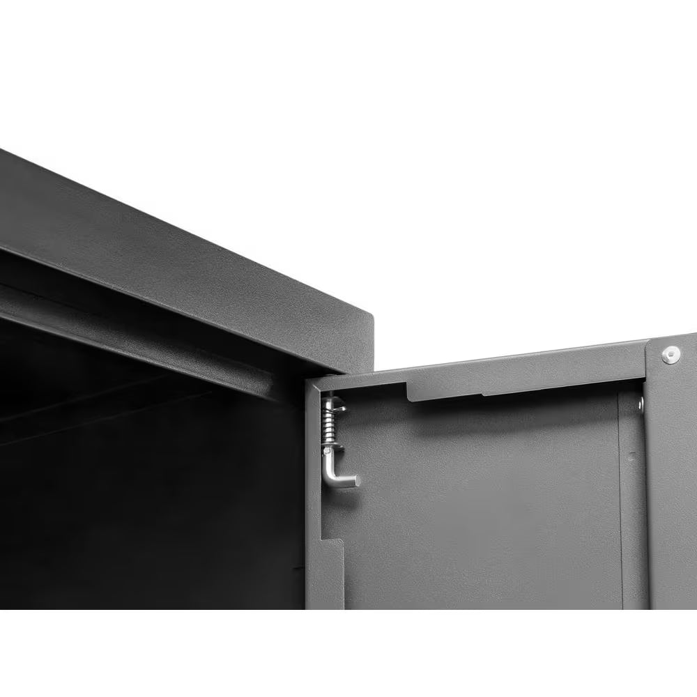 Bold Series 12-Piece 24-Gauge Stainless Steel Garage Storage System in Gray (186 In. W X 77 In. H X 18 In. D)